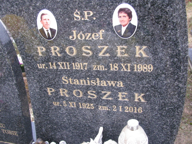 Stanisława Proszek 1925 Łętownia - Grobonet - Wyszukiwarka osób pochowanych