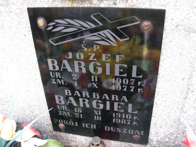 Józef Bargiel 1907 Łętownia - Grobonet - Wyszukiwarka osób pochowanych