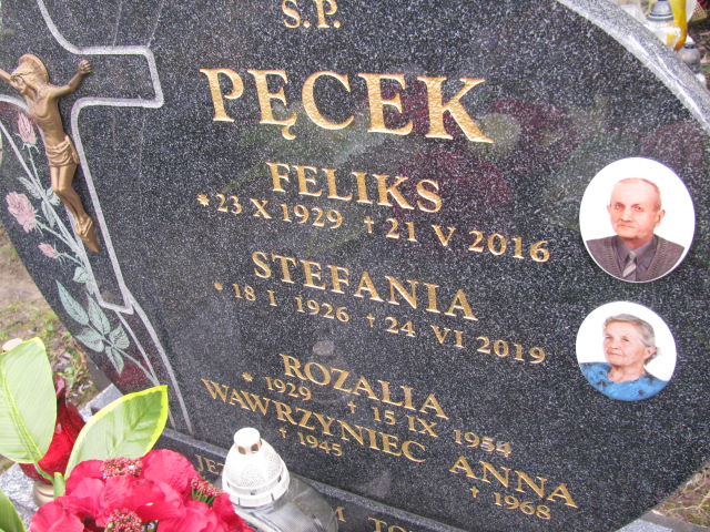 Grób Rozalia  Pęcek